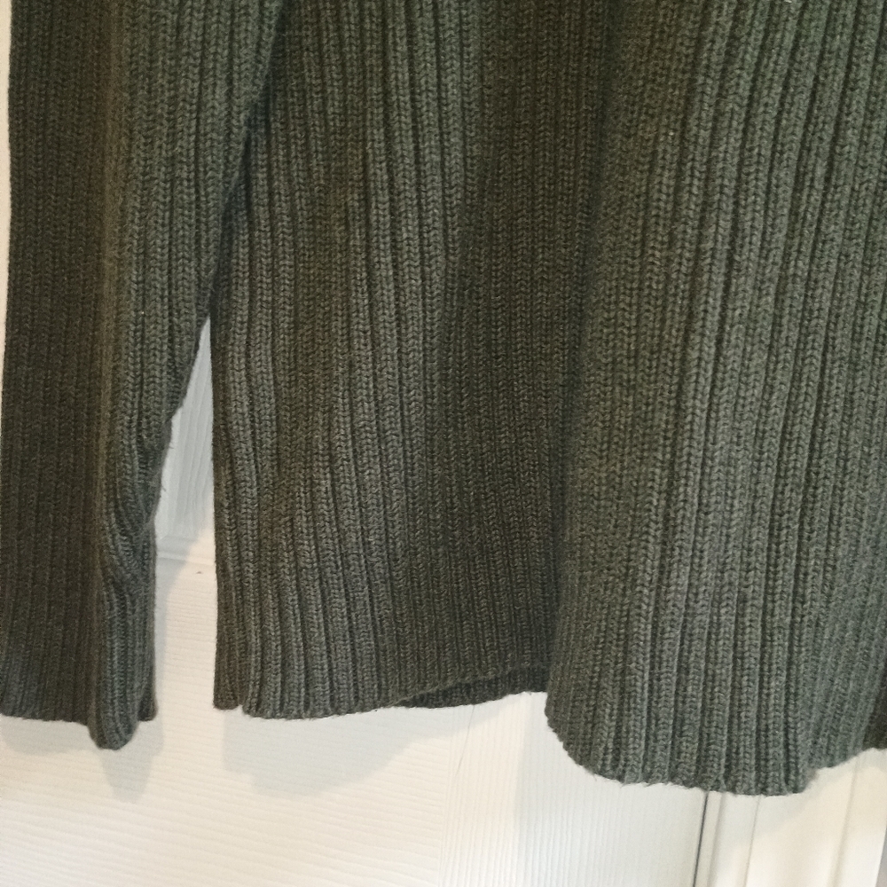 Vintage 90s Lands’ End Direct Merchants Men’s XL Ribbed Cotton Quarter Zip... - Picture 6 of 14